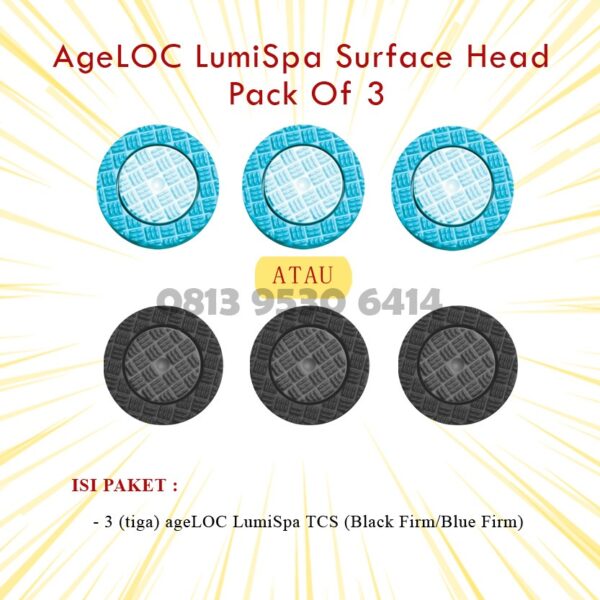 AgeLOC LumiSpa Surface Head Pack Of 3